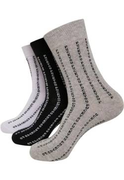 Mister Tee Unisex Fuck You Socks 3-Pack 39-42 black/grey/white von Mister Tee