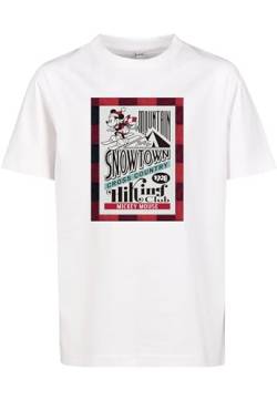 Mister Tee Unisex Kids Disney Snowtown T-Shirt, White, 110/116 von Mister Tee