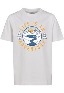 Mister Tee Unisex Kinder Kids Life is An Adventure Tee T-Shirt, White, 122/128 von Mister Tee