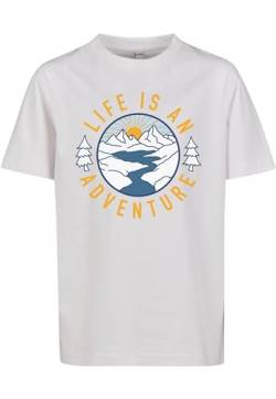 Mister Tee Unisex Kinder Kids Life is An Adventure Tee T-Shirt, White, 146/152 von Mister Tee