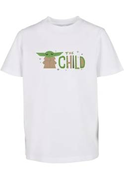 Mister Tee Unisex Kinder Kids Mandalorian The Child Tee T-Shirt, White, 122/128 von Mister Tee