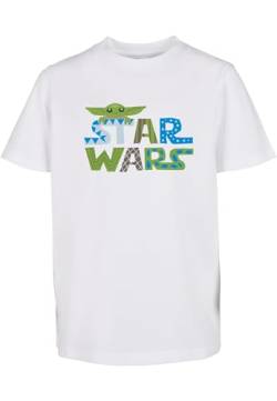 Mister Tee Unisex Kinder Kids Star Wars Colorful Logo Tee T-Shirt, White, 158/164 von Mister Tee