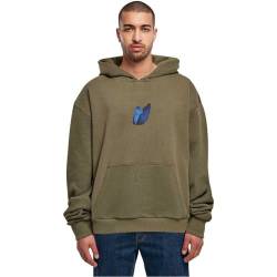 Mister Tee Unisex Le Papillon Heavy Oversize Hoody XS Olive von Mister Tee