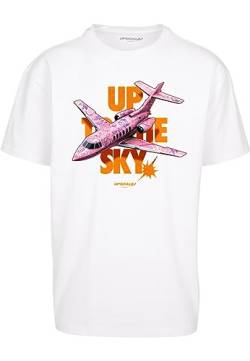 Mister Tee Unisex Up to The Sky Oversize Tee T-Shirt, Weiß, XL von Mister Tee