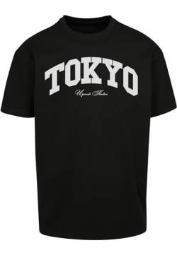 Mister Tee Upscale Herren T-Shirt Tokyo College Oversize Tee, Print T-Shirt, Oversized Fit, Streetwear von Mister Tee