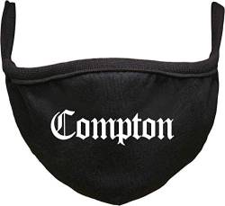 Urban Classics Unisex-Adult Compton Face Mask Alltagsmasken, Black, one size von Mister Tee