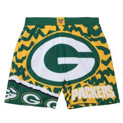 M&N Green Bay Packers JUMBOTRON Basketball Shorts von Mitchell & Ness