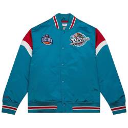 M&N Heavyweight Satin Jacke NBA Detroit Pistons von Mitchell & Ness