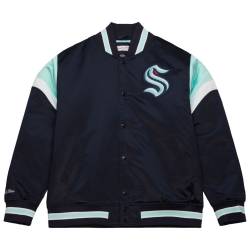 M&N Heavyweight Satin Jacke NHL Seattle Kraken von Mitchell & Ness