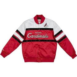 M&N Heavyweight Satin Jacke - SCRIPT Arizona Cardinals von Mitchell & Ness