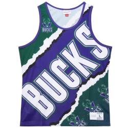 M&N JUMBOTRON Basketball Jersey Tank Milwaukee Bucks von Mitchell & Ness