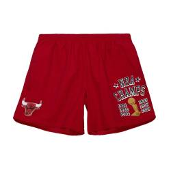 M&N Team Heritage Woven Shorts Chicago Bulls von Mitchell & Ness