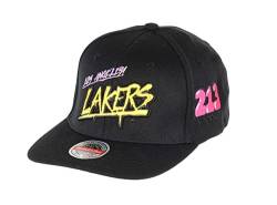 Mitchell & Ness Black HWC Slap Sticker Classic Red Snapback - Los Angeles Lakers von Mitchell & Ness