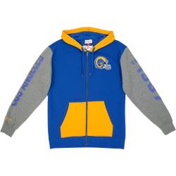 Mitchell & Ness Fleece Zip Hoody - NFL Los Angeles Rams von Mitchell & Ness