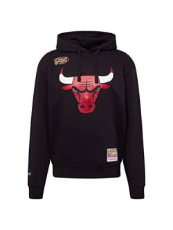 Mitchell & Ness Herren Sweatshirt Chicago Bulls schwarz/rot/weiß M von Mitchell & Ness