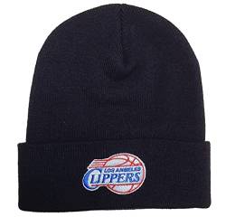 Mitchell & Ness Los Angeles Clippers HWC Team Logo Cuff Knit Beanie - One-Size von Mitchell & Ness