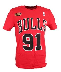 Mitchell & Ness NBA HWC Name & Number Tee - Chicago Bulls, Dennis Rodman von Mitchell & Ness