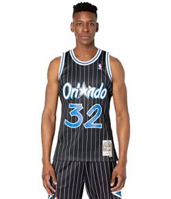 Mitchell & Ness NBA Orlando Magic Shaquille O´Neal Trikot Herren schwarz/blau, M von Mitchell & Ness