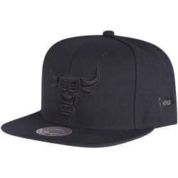 Mitchell & Ness Strapback Cap - BLACK Chicago Bulls schwarz von Mitchell & Ness