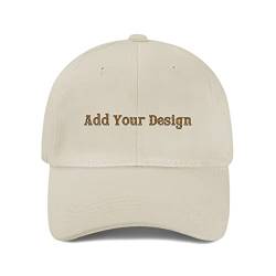 Cotton Dad Hats Add Your Design Custom Hat for Men & Women, Beige 0, One size von Miujonvy
