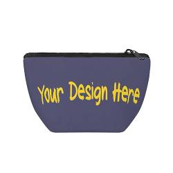 Multifunktionale Make-up-Tasche, Design mit eigenem Text, beste Freundin, Geschenk für Frauen, Make-up-Tasche, Schwarz , Einheitsgröße von Miujonvy