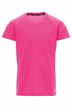 Mivaro Jungen Sport Shirt Trikot Funktionsshirt Laufshirt Fußball Training Tshirt, Größe:110/116, Farbe:Neonpink von Mivaro