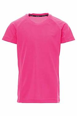 Mivaro Jungen Sport Shirt Trikot Funktionsshirt Laufshirt Fußball Training Tshirt, Größe:158/164, Farbe:Neonpink von Mivaro