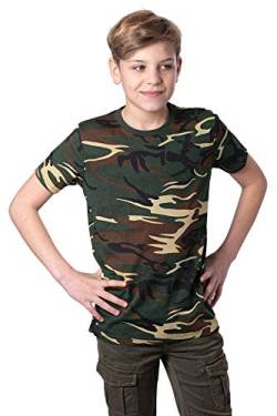 Mivaro Jungen T Shirt Camouflage, Größe:110/116, Farbe:Camouflage von Mivaro