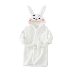 Miyanuby Baby Jungen Mädchen Bademantel Weicher Flanell Langarm Tier Hoodie Morgenmantel Nachtwäsche Homewear für Kinder Baby Jungen Mädchen Geschenk von Miyanuby