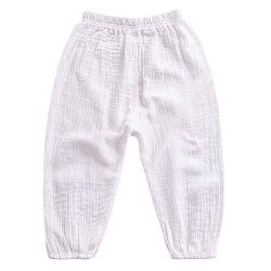 Miyanuby Baby Mädchen Jungen Pumphose Sommer Feste Jogginghose Lässige Elastische Hose für Unisex Baby von Miyanuby