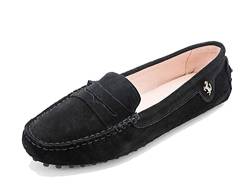 Miyoopark Sommer Damen Mokassin Schuhe Leicht Loafers Slipper Reines Schwarz EU 36.5 von Miyoopark