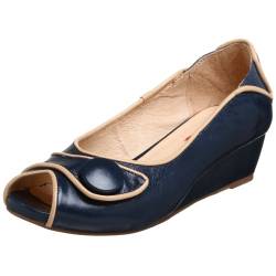 Miz Mooz Damen Teddy Wedge, Navy, 38 EU von Miz Mooz