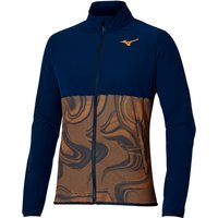 Mizuno Charge Printed Trainingsjacke Herren in dunkelblau, Größe: XXL von Mizuno