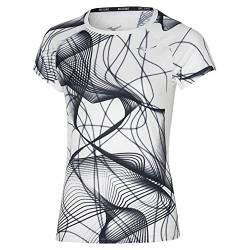 Mizuno Damen Aero Tee T-Shirt, weiß, S von Mizuno