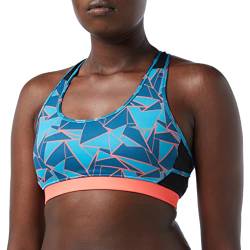 Mizuno Damen Alpha Graphic Bra Sport-BH, Algier blau, XS von Mizuno