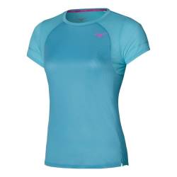 Mizuno Damen Dryaeroflow Tee Tshirt, Maui-Blau, M von Mizuno