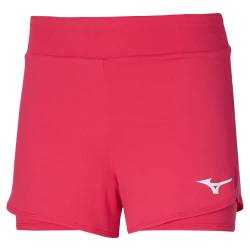 Mizuno Damen Flex Tennis Shorts, Opera Red, L von Mizuno