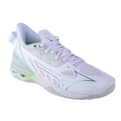 Mizuno Damen Handball Shoes, Weiß/Grün (White Glacial Ridge Patinagreen), 37 EU von Mizuno