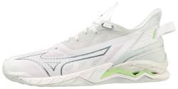 Mizuno Damen Handball Shoes, Weiß/Grün (White Glacial Ridge Patinagreen), 38 EU von Mizuno