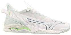 Mizuno Damen Handball Shoes, Weiß/Grün (White Glacial Ridge Patinagreen), 41 EU von Mizuno