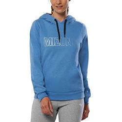 Mizuno Damen Hoodie Kapuzen-Sweatshirt, Blauer Jaspis, L von Mizuno