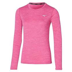 Mizuno Damen Impulse Core Ls Tee T-Shirt, Sangria Sunset, Small von Mizuno