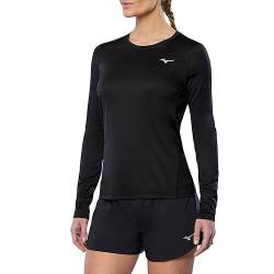 Mizuno Damen Impulse Core Ls Tee T-Shirt, Schwarz, Large von Mizuno