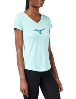 Mizuno Damen Impulse Core Rb Tee T-Shirt, Engel blau, Large von Mizuno