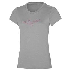 Mizuno Damen Rb Logo T-Shirt, grau, S von Mizuno