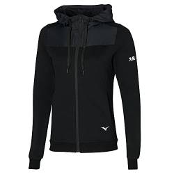 Mizuno Damen Sweatjacke Jacke, Schwarz, S von Mizuno