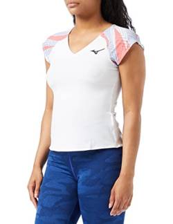 Mizuno Damen Tee T-Shirt, weiß, M von Mizuno