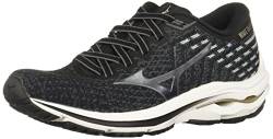 Mizuno Damen Wave Inspire 17 Laufschuh, Schwarz-Platin, 36 EU von Mizuno