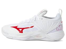 Mizuno Damen Wave Momentum 2 Volleyball-Schuh, Weiß/Rot, 40 EU von Mizuno