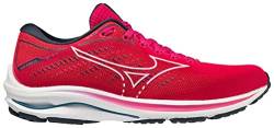 Mizuno Damen Wave Rider 25 (W) Laufschuhe, Pink/Pfau/Weiß/Morockanisches Blau, 38.5 EU von Mizuno